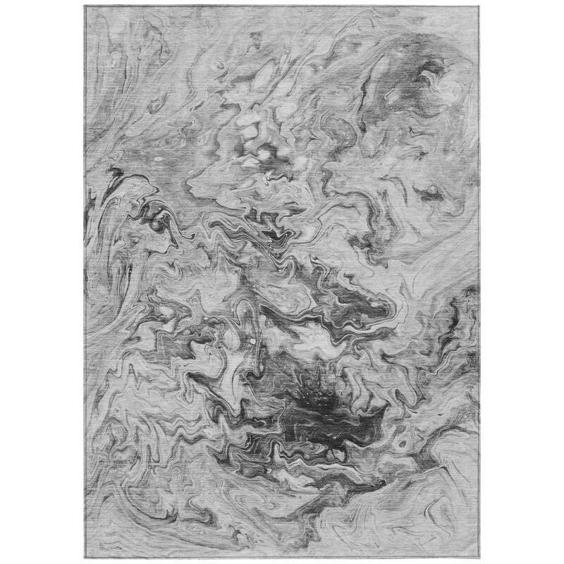 HomeRoots Abstract Transitional Rectangle Outdoor Rug
