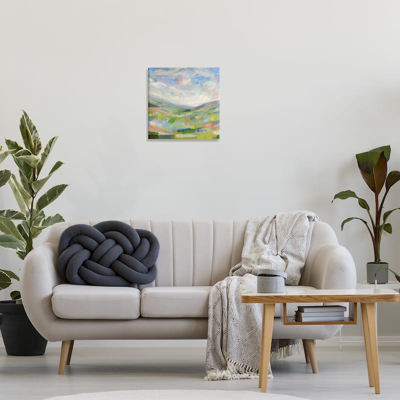 Stupell Jolly Geometric Countryside Scene Canvas Wall Art Design By Ashley Davis