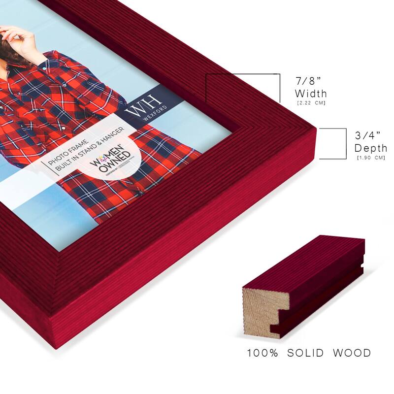 4 Piece Set Solid Wood Picture Frame