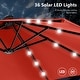preview thumbnail 61 of 79, MAISON ARTS 15-foot Rectangular Crank Double-sided Outdoor Market Umbrella Solar LED Lighted Patio Umbrella with Base Included