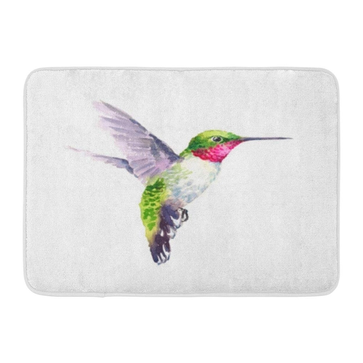 Colorful Air Watercolor Bird Hummingbird Flying Summer Garden Green Artistic Doormat Floor Rug Bath Mat 30x18 Inch Multi Overstock Colorful Air Watercolor Bird Hummingbird Flying Summer Garden Green Artistic Doormat Floor Rug Bath Mat 30x18 Inch Multi Overstock