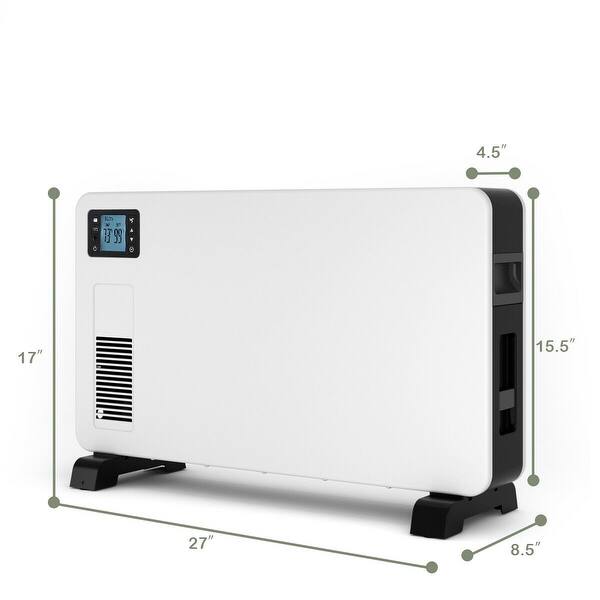 1500W Convector Heater w/ Stand Base Freestanding & Wall Mount HomeEnergy Saving
