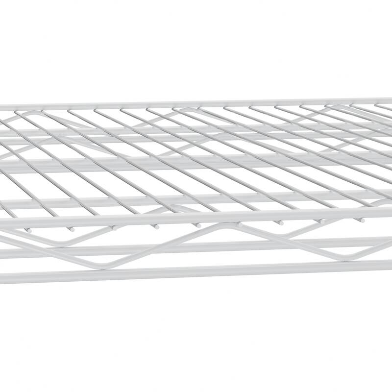 5 tiers of heavy-duty adjustable shelving and racking with a 300 lb
