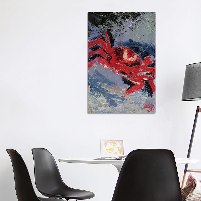 iCanvas "Red Crab" by Nataly Mak Canvas Print - 40x26x1.5