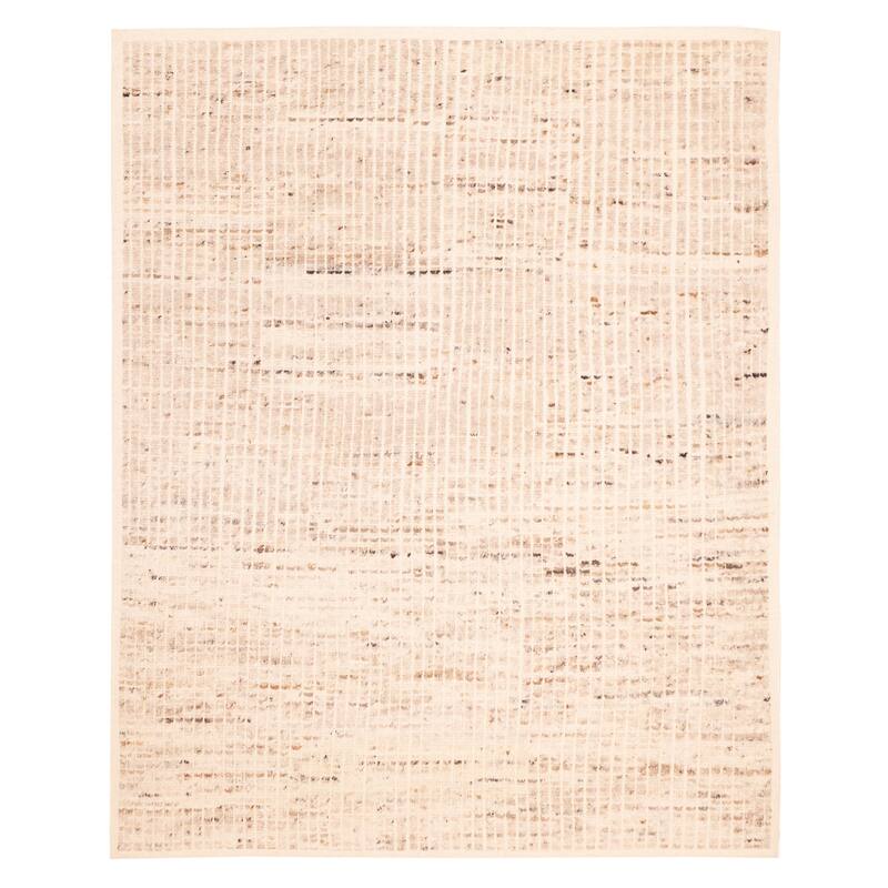 ECARPETGALLERY Hand-knotted Tangier Beige Wool Rug - 7'10 x 9'10