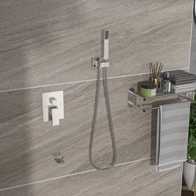 Topcraft 16-inch Ceiling Mount Square Shower System with Rough-in Valve - 16*16