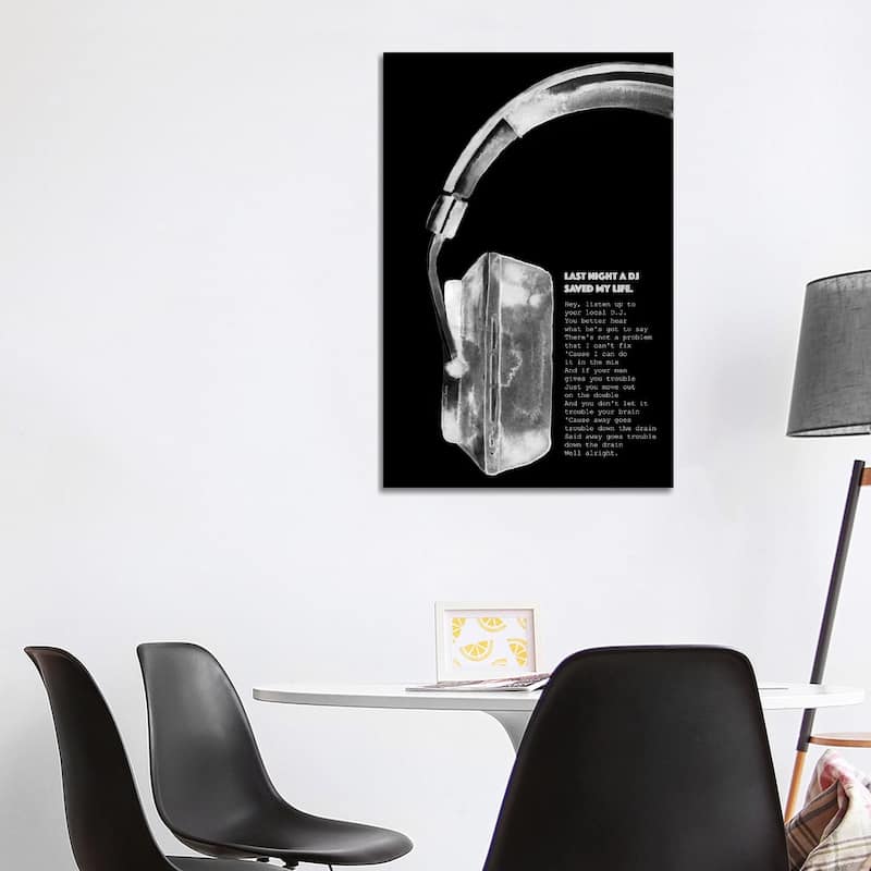 iCanvas "Last Night A DJ" by Mercedes Lopez Charro Canvas Print - 40x26x1.5
