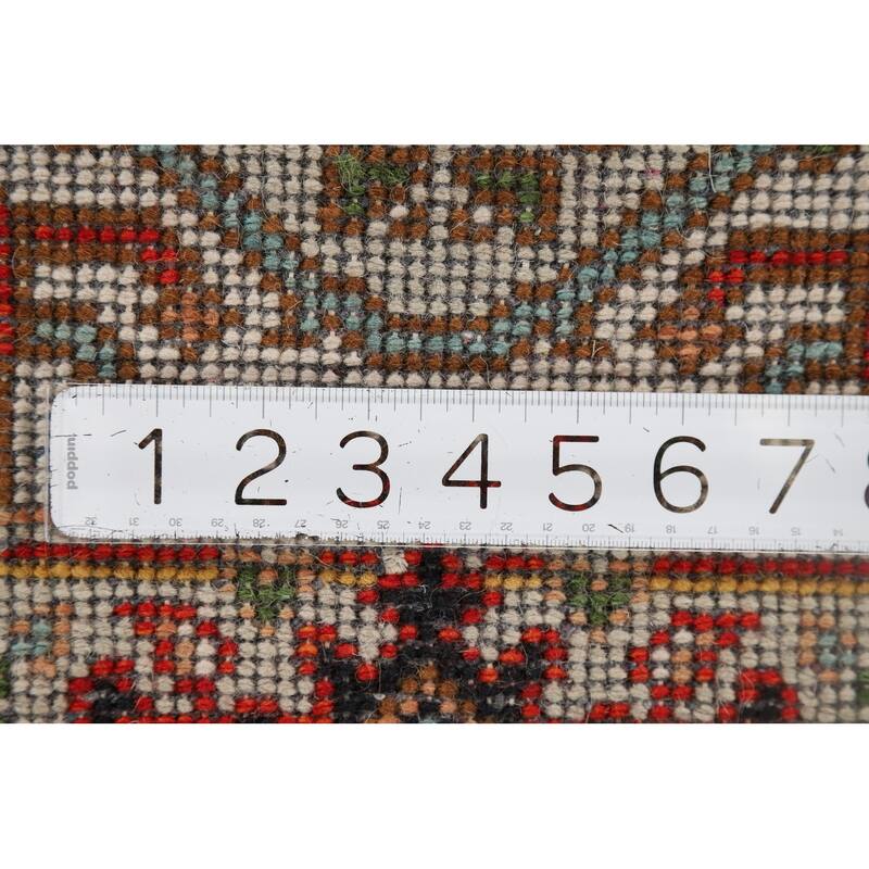 Geometric Heriz Serapi Oriental Accent Rug Handmade Wool Carpet - 2'0" x 3'0"