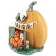 preview thumbnail 4 of 3, 7" LED Lighted Pumpkin Village Halloween Decoration