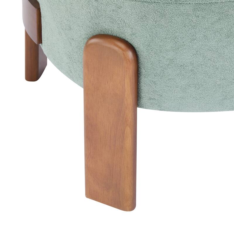 Side Chair Lounge Chair Leisure Chair Green Accent Chair with Wood Legs, Rustic Coffee Chair Corner Chair