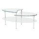 preview thumbnail 9 of 9, Middlebrook Wallace Oval Coffee Table with Frosted Glass