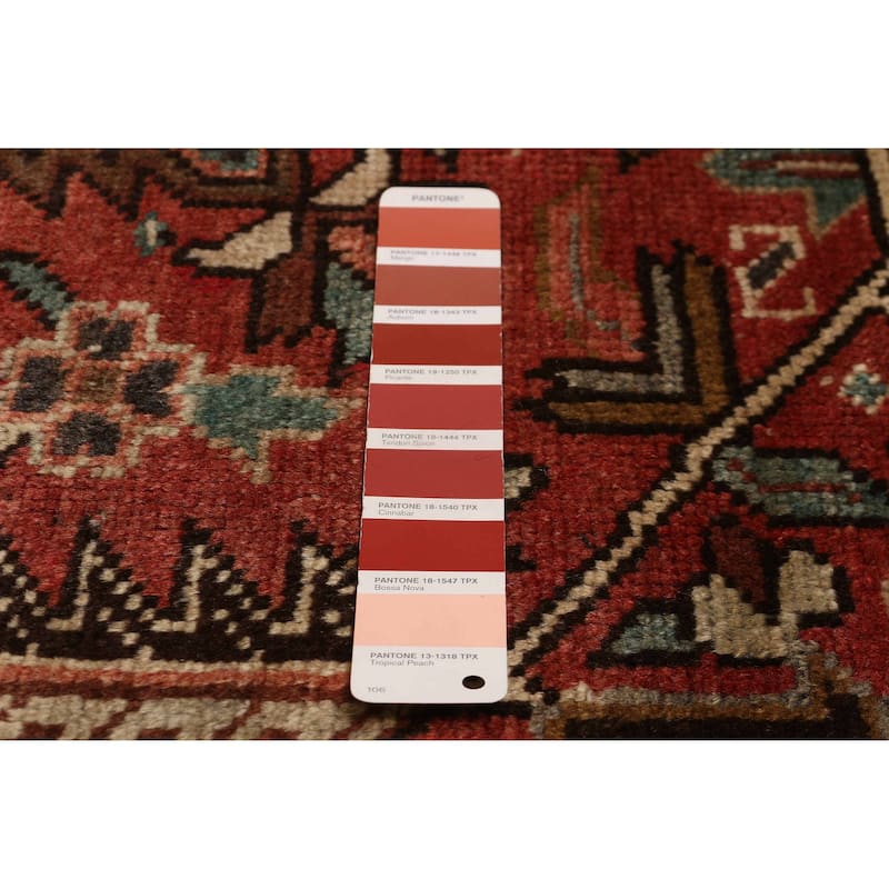ECARPETGALLERY Hand-knotted Sarabi Red Wool Rug - 7'10 x 10'11