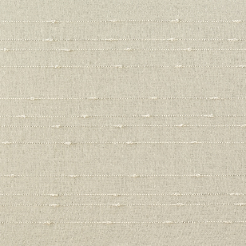 No. 918 Noemi Slub Stripe Rope Tab Semi-Sheer Tie Top Curtain Panel, Single Panel