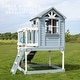 preview thumbnail 9 of 14, Backyard Discovery Beacon Heights Cedar Wooden Elevated Kids Playhouse