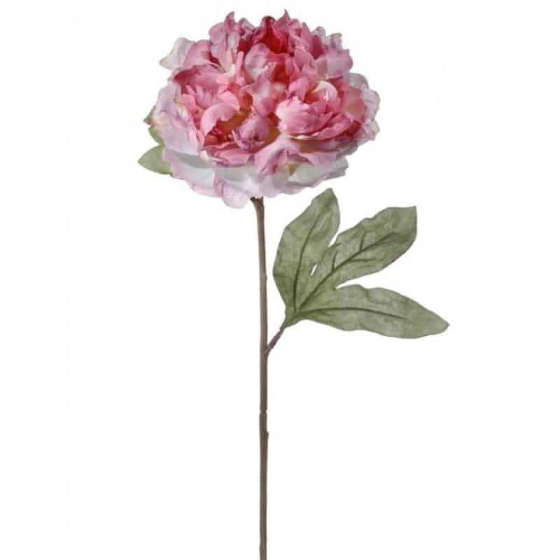 Mauve Dried Look Parisian Peony Stem Artificial Flower