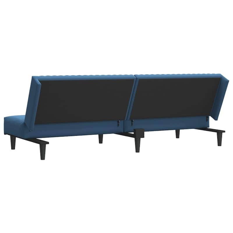 vidaXL 2-Seater Sofa Bed multicolor Velvet - 78.7" x 33.3" x 27.2"