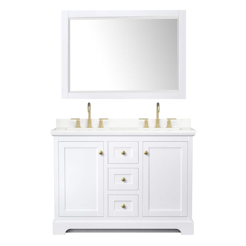 Wyndham Collection WCV232348D-QTZ-US3M46 Avery 48" Free Standing