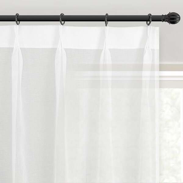 DriftAway Pinch Pleat Sheer Curtain - Bed Bath & Beyond - 36811099