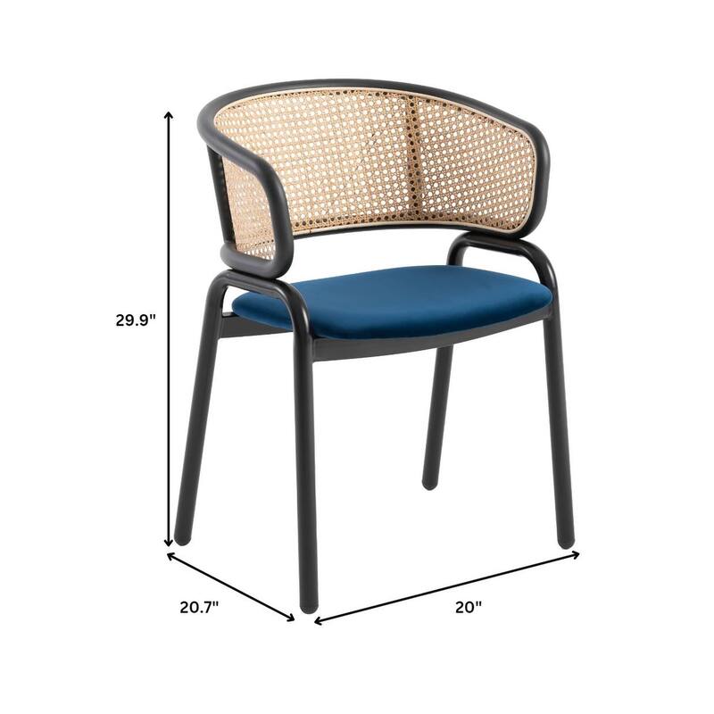 LeisureMod 7-pc Dining Set Ravenna Table and 6 Ervilla Chairs