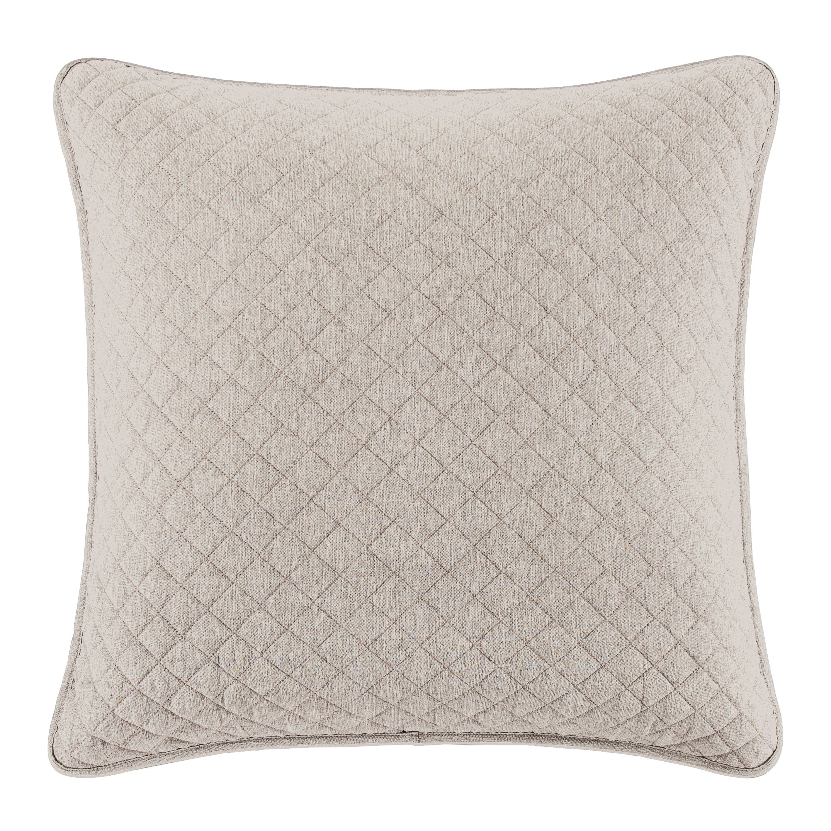 Indigo Hill by HiEnd Accents Anna Diamond Quilted Euro Sham, 27"x27"