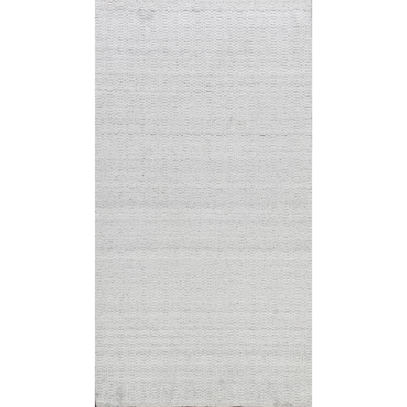 Geometric Contemporary Moroccan Oriental Wool Area Rug Hand-knotted - 4'10" x 7'7"