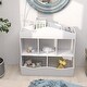 preview thumbnail 4 of 4, 31 in.W Kids Toy Freestanding Storage Cabinet and Bookshelf with 9 Cubbies and Bins