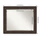 preview thumbnail 32 of 35, Beveled Bathroom Wall Mirror - Ridge Bronze Frame Outer Size: 34 x 28 in