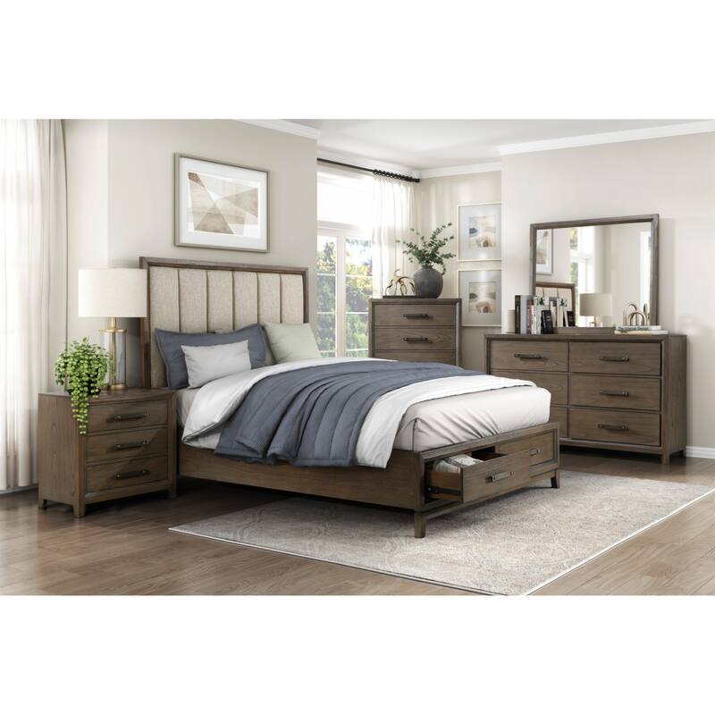 Nightstand of 3 Drawers Classic Design Bedroom Furniture 1pc