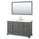 Option Dark Gray, Chrome Trim, White Quartz Top