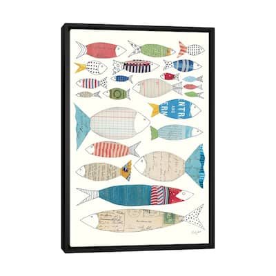 iCanvas "Wind And Waves VI" by Courtney Prahl Framed Canvas Print