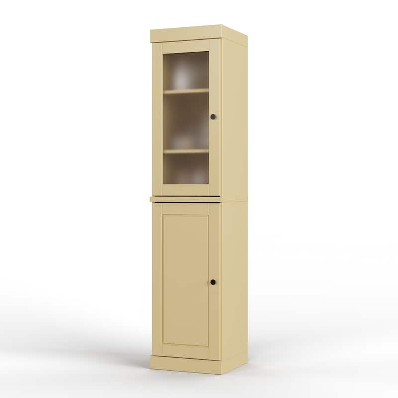 100% Solid Wood 16.5" Kitchen Pantry Cabinet with Doors by Palace Imports