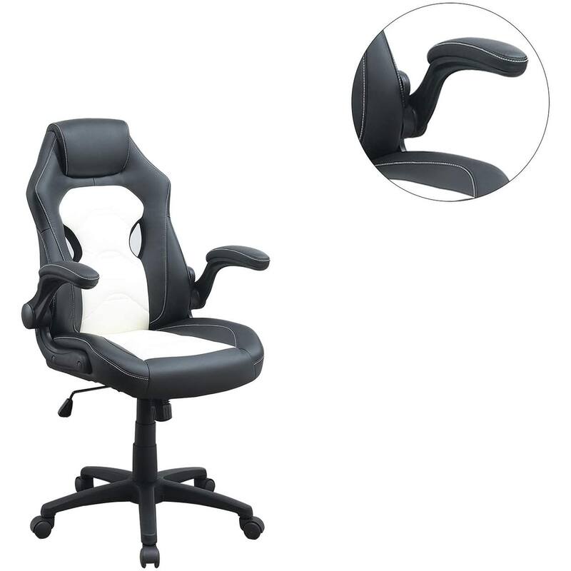 Fabric Gaming Office Chair with Adjustable Height and Armrest Cushions