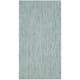 SAFAVIEH Courtyard Carolann Indoor/ Outdoor Waterproof Patio Backyard Rug - 2' x 5' - Aqua/Grey