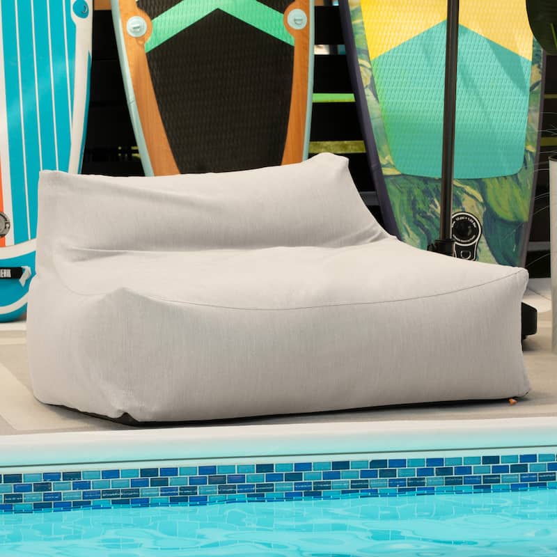 Jaxx Lavista Outdoor Bean Bag Loveseat / Modern Patio Sofa