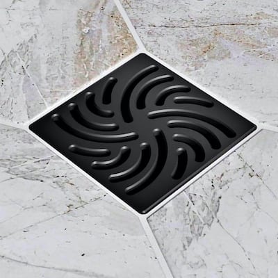 Ebbe America E4806-MB TWISTER - Matte Black - Unique Drain Cover