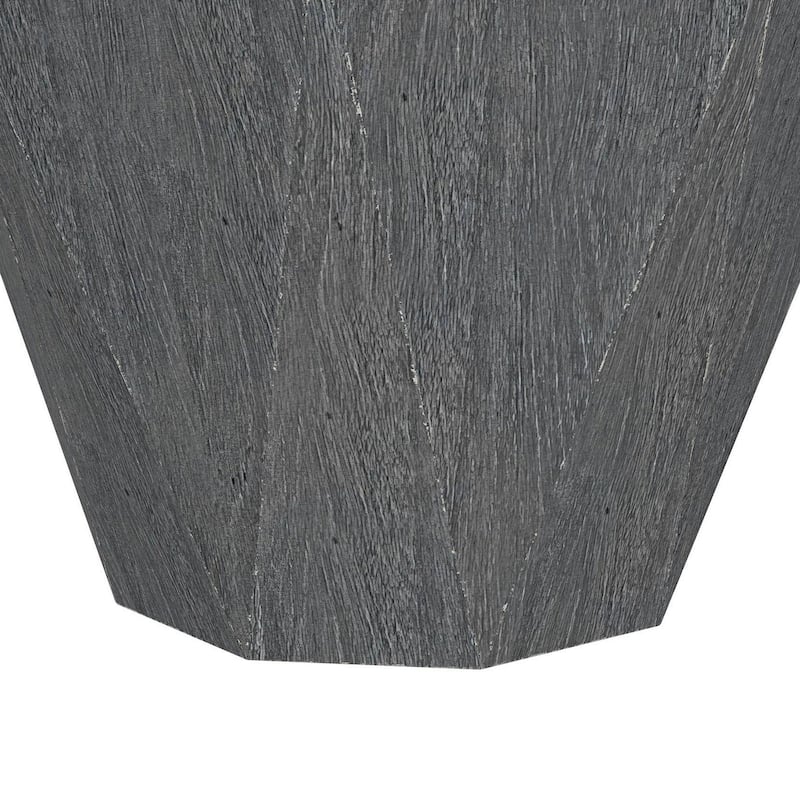 Cinti Accent Side Table, Gemstone Shape, Natural Gray Mango Wood