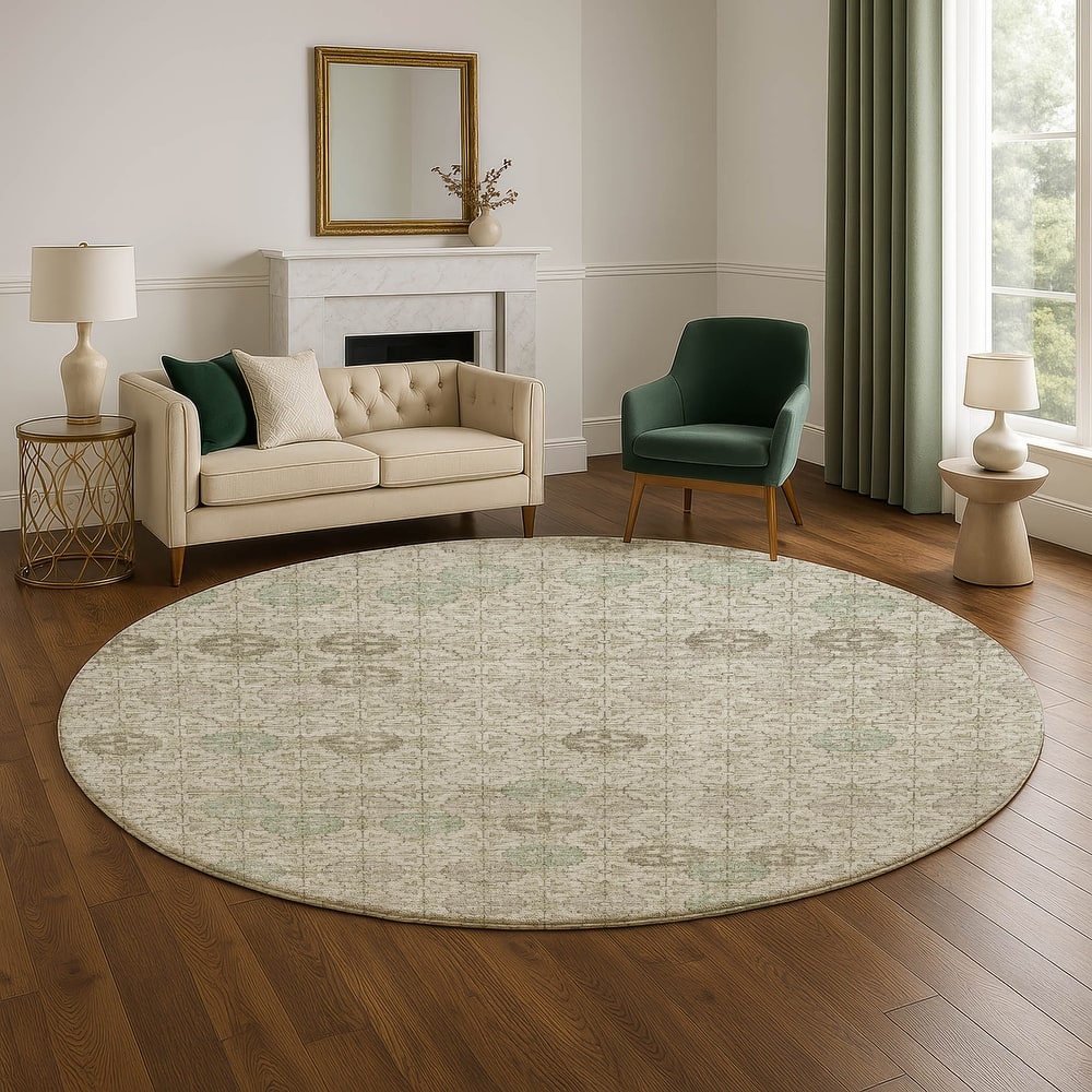 Premium Washable Super Soft Geo Mosaic Mayfield Rug