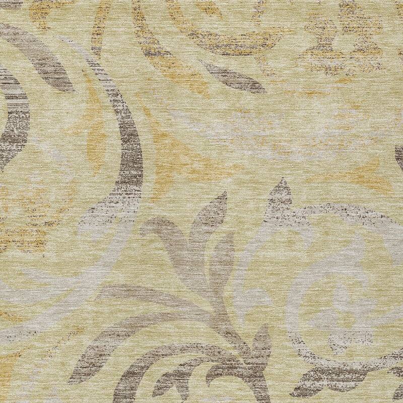 HomeRoots Floral Transitional Rectangle Outdoor Rug