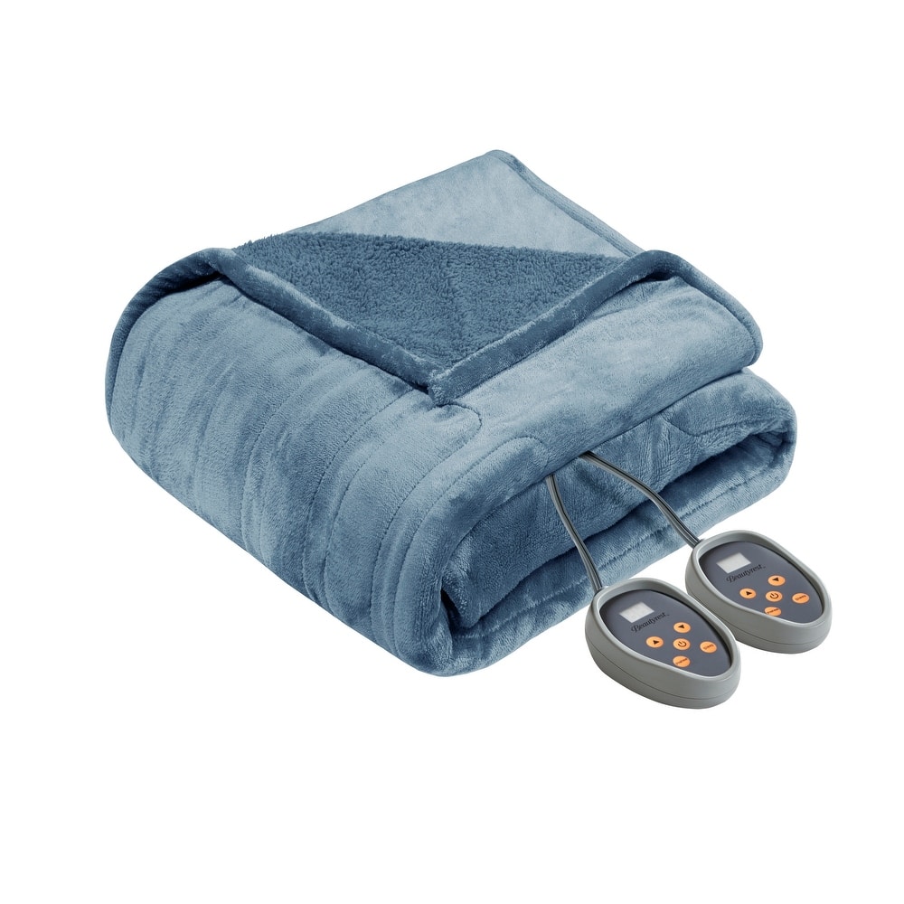 Beautyrest Heated Microlight to Berber Blanket