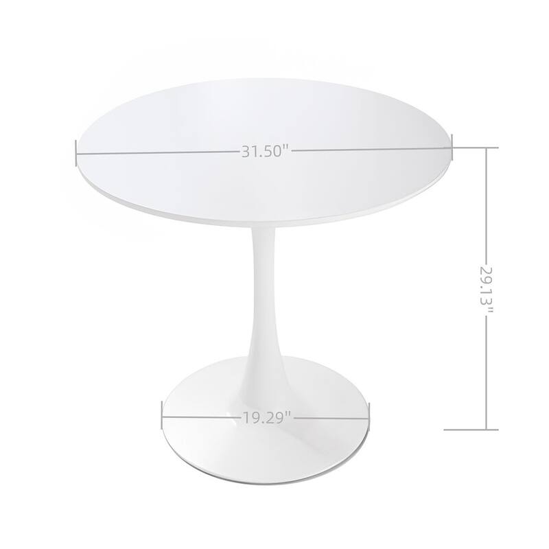 5 Pieces Dining Set, Round Dining Table with 4 Chairs
