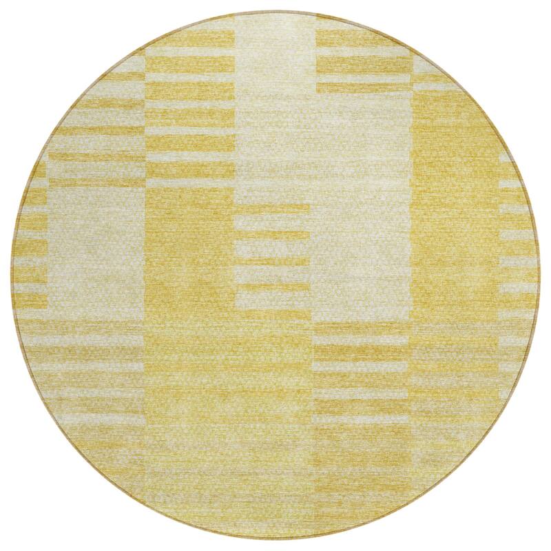 Machine Washable Indoor/ Outdoor Chantille Geometric Contemporary Rug