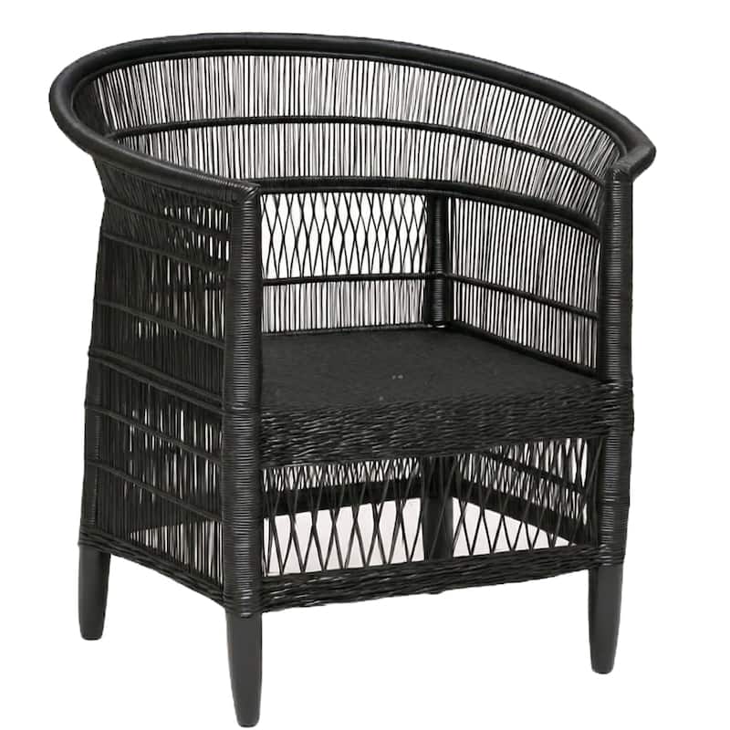 Handwoven Natural Rattan 4-Piece Indoor Seating Set - 2 Chairs, Loveseat, and 3-Seater Settee, Solid Wood Frame, Boho Farmhouse