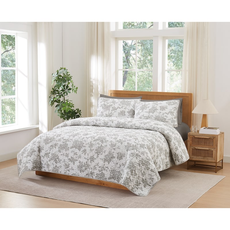 Brooklyn Loom Mila Floral Quilt Set
