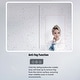 preview thumbnail 20 of 37, Artemis Aluminum Recessed/Surface Mount Bathroom Medicine Cabinet with Mirror and Lights, Dimmable, Anti-Fog, Adjustable Shelf