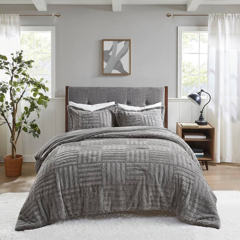 Full Queen Fur Down Alternative Comforter Mini Set