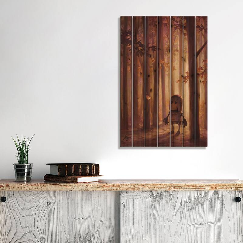 Threshold Print On Wood by Matt Dixon - Multi-Color