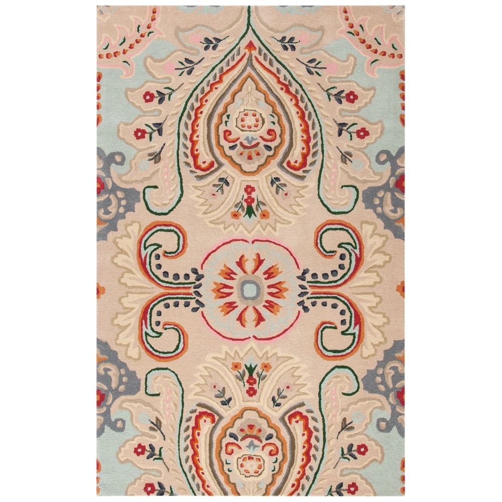 SAFAVIEH Handmade Bella Manjulata Floral Wool Rug
