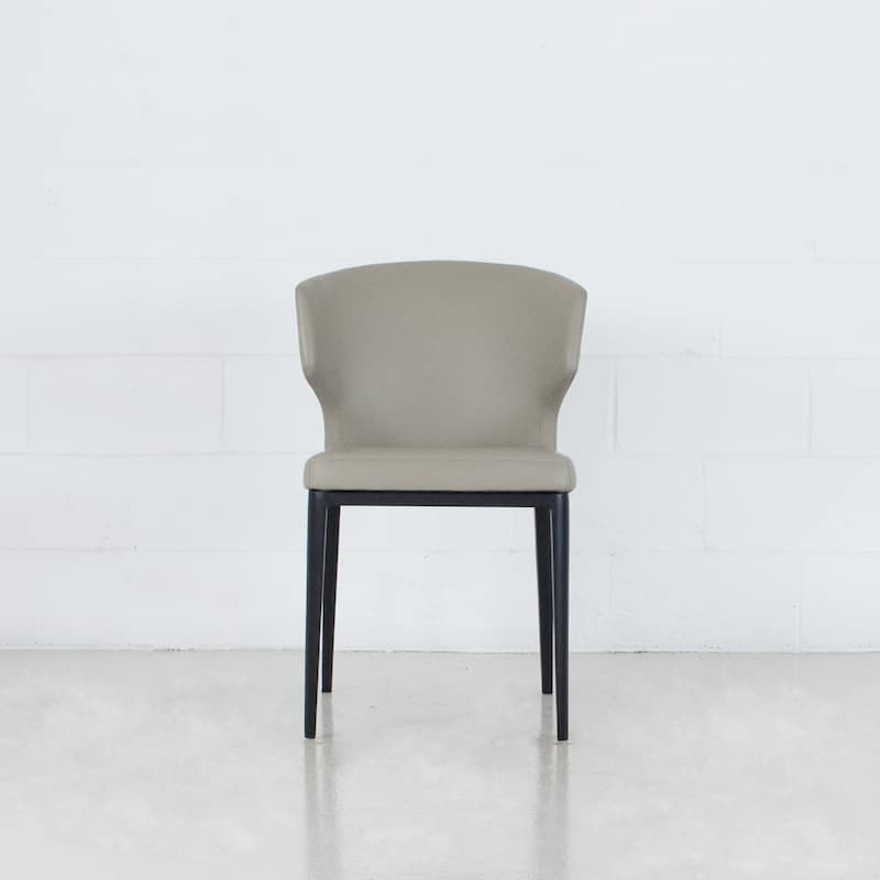 Cabo Mid-century Modern Faux Leather Wingback Dining Chair