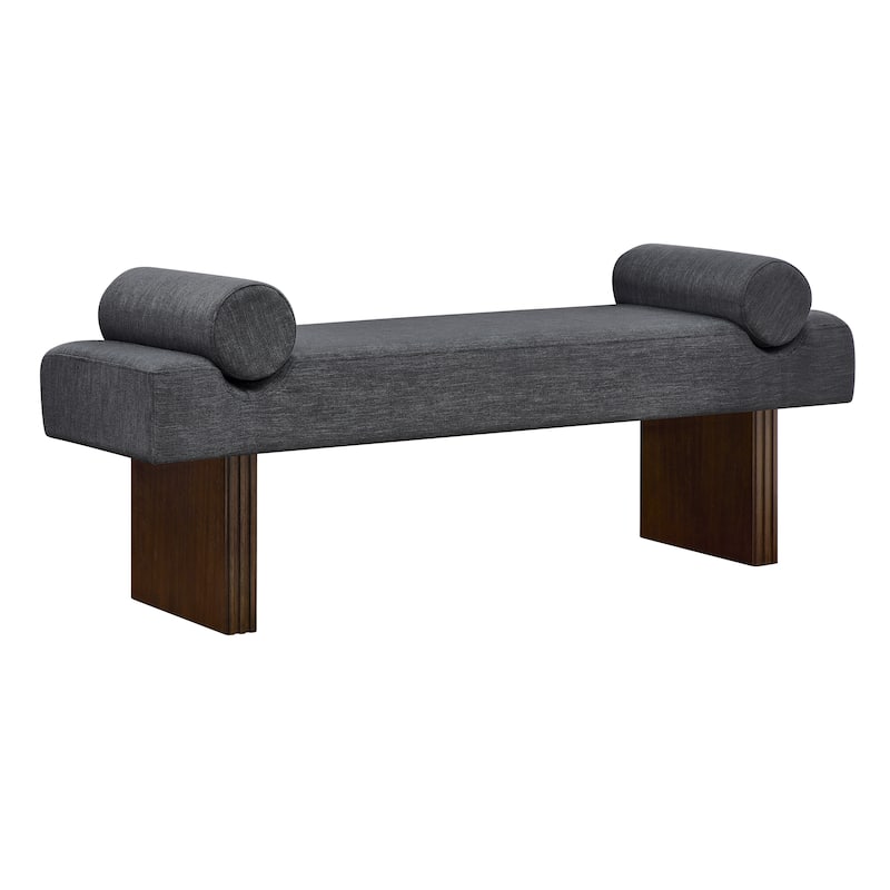 Roundhill Furniture Brooke Contemporary Upholstered Bench