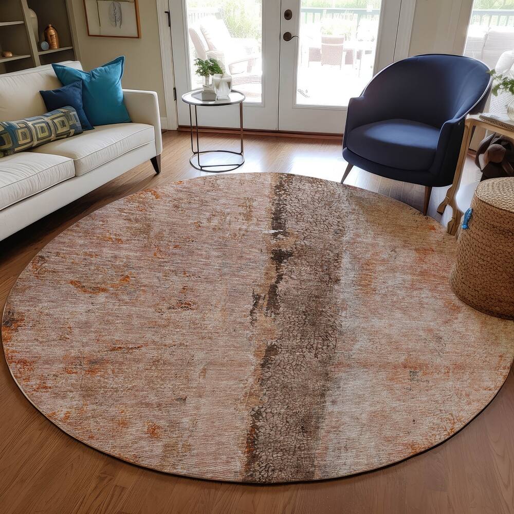 Machine Washable Indoor/ Outdoor Chantille Modern Contemporary Rug